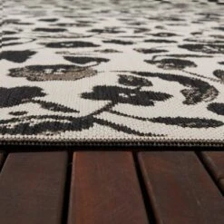 Floral Outdoor Rug Black - Opalhouse™ -Opalhouse Sales Store GUEST 2794d941 44a7 42ac 82ac 0ab33b9558f1