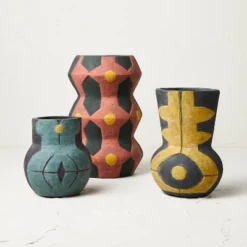 Large Geo Pattern Vase Red - Opalhouse™ Designed With Jungalow™ -Opalhouse Sales Store GUEST 3934c160 7c51 42b9 85ef 42416fd61672