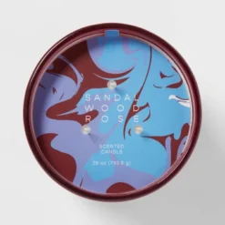 28oz Glass Sandalwood Rose Candle Burgundy - Opalhouse™ -Opalhouse Sales Store GUEST 44dfd8e3 508e 4243 a6bb 4bb1c2bed4a3