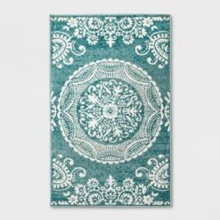 Vintage Medallion Outdoor Rug Turquoise - Opalhouse™ -Opalhouse Sales Store GUEST 456e7275 6a86 42a9 b016 7ab8c8d1e8e0