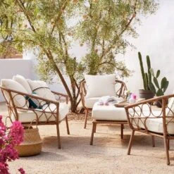 Britanna Oversized Patio Ottoman - Linen - Opalhouse™ -Opalhouse Sales Store GUEST 474ca0fe 25d2 44ca 9813 a8a367569dc0