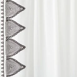 1pc Light Filtering Diamond Border Window Curtain Panel White - Opalhouse™ Designed With Jungalow™ -Opalhouse Sales Store GUEST 6a1227ec a22c 4a58 b5cd ea3e9bda3f45