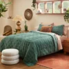 Vintage Chenille Sunset & Vine Quilt Sham Light Teal - Opalhouse™ Designed With Jungalow™