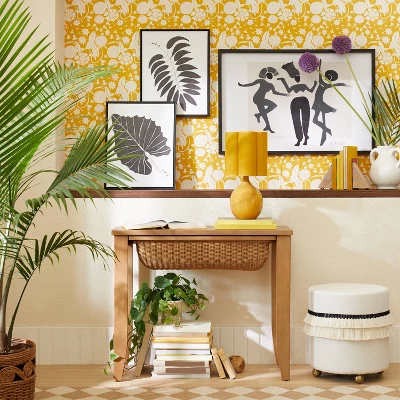 36" X 24" Paper Dolls 3D Collage Framed Art Black - Opalhouse™ Designed With Jungalow™ 1 36" X 24" Paper Dolls 3D Collage Framed Art Black - Opalhouse™ Designed With Jungalow™