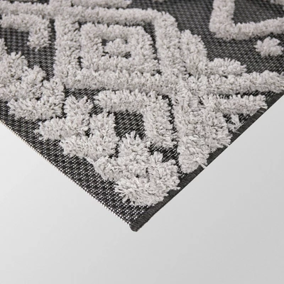 Outdoor Rug Global Charcoal - Opalhouse™ 3 Outdoor Rug Global Charcoal - Opalhouse™ - Image 3