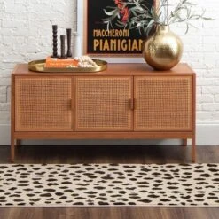 Daffodil Leopard Print Woven Rug - Threshold™ -Opalhouse Sales Store GUEST ca6f0185 7f07 4025 bbdb 2103d7e23c18