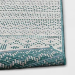 5' X 7' Tapestry Woven Outdoor Rug Aqua - Opalhouse™ -Opalhouse Sales Store GUEST d89b2b6c 34c5 4db7 b760 30af76ec6a4a