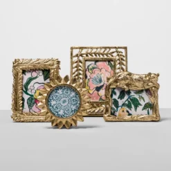 4" X 4" Cast Sunburst Frame Gold - Opalhouse™ -Opalhouse Sales Store GUEST fd37b239 5c24 4dd7 9ffd e03c865a7260